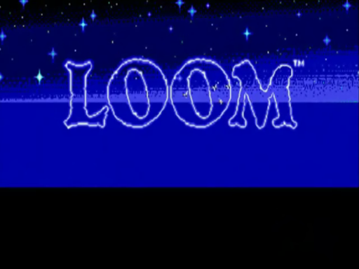 Loom title screen for TurboGrafx CD